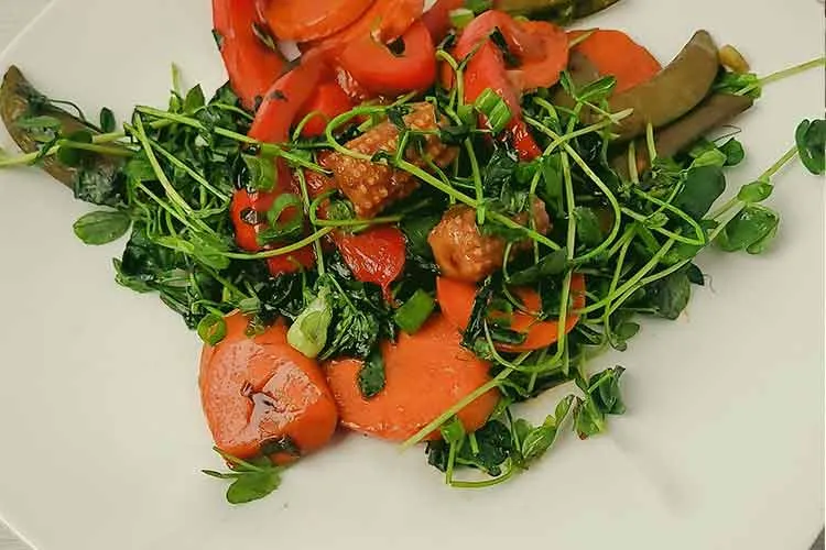 peashoot Microgreens Stir-Fries